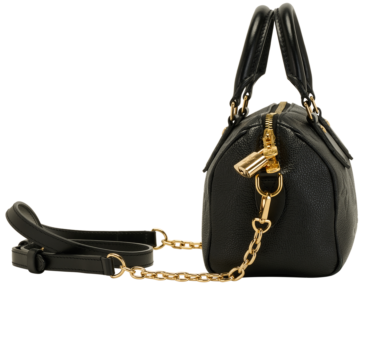 Speedy Bandoulière 20, &pound;1,500, Handbags, Black, Leather, Side view